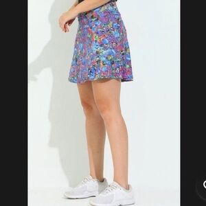 Dona Jo Colorful Floral Women's Skater Skirt